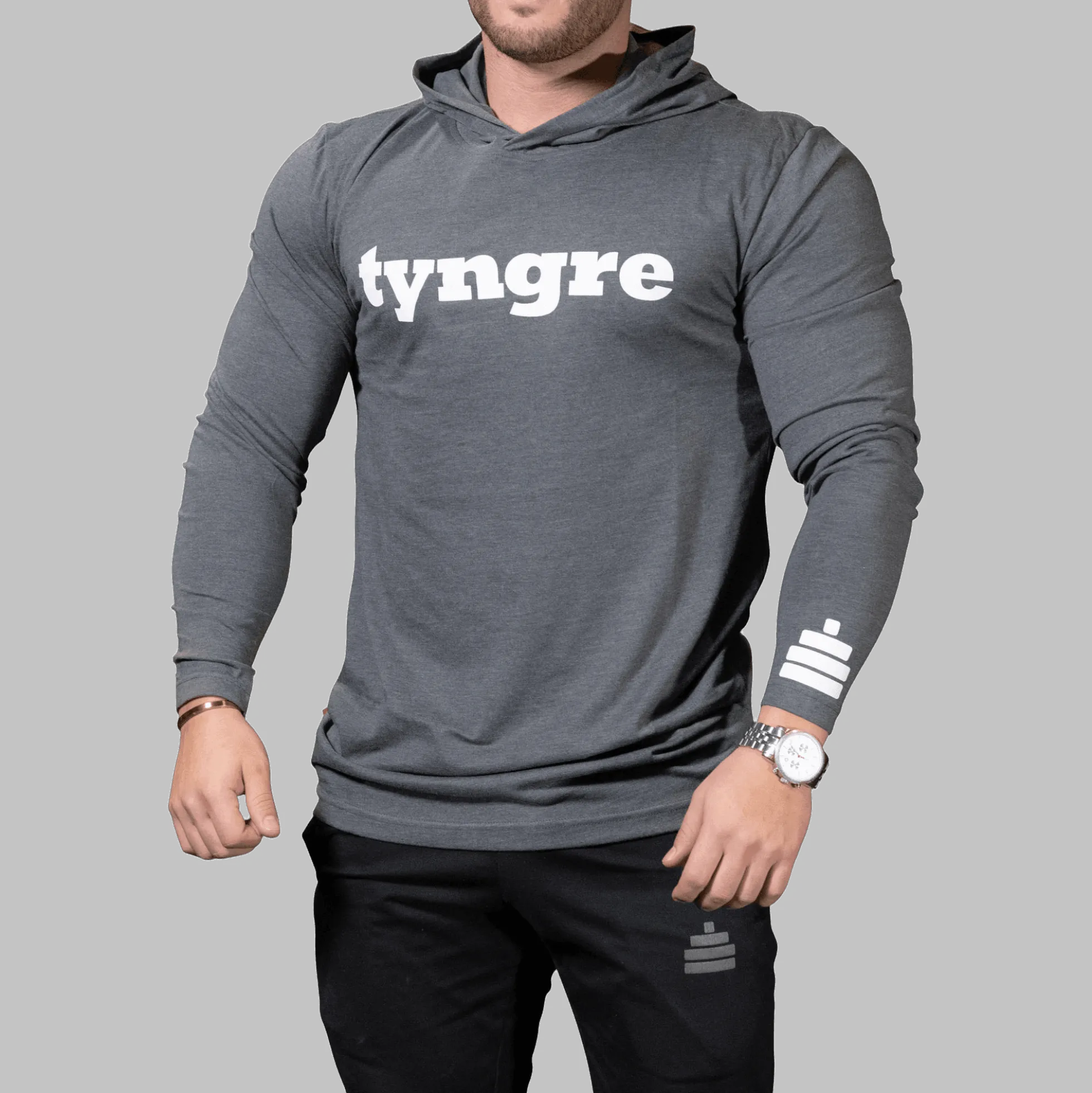 Hoodie Flow Mens Dark Grey