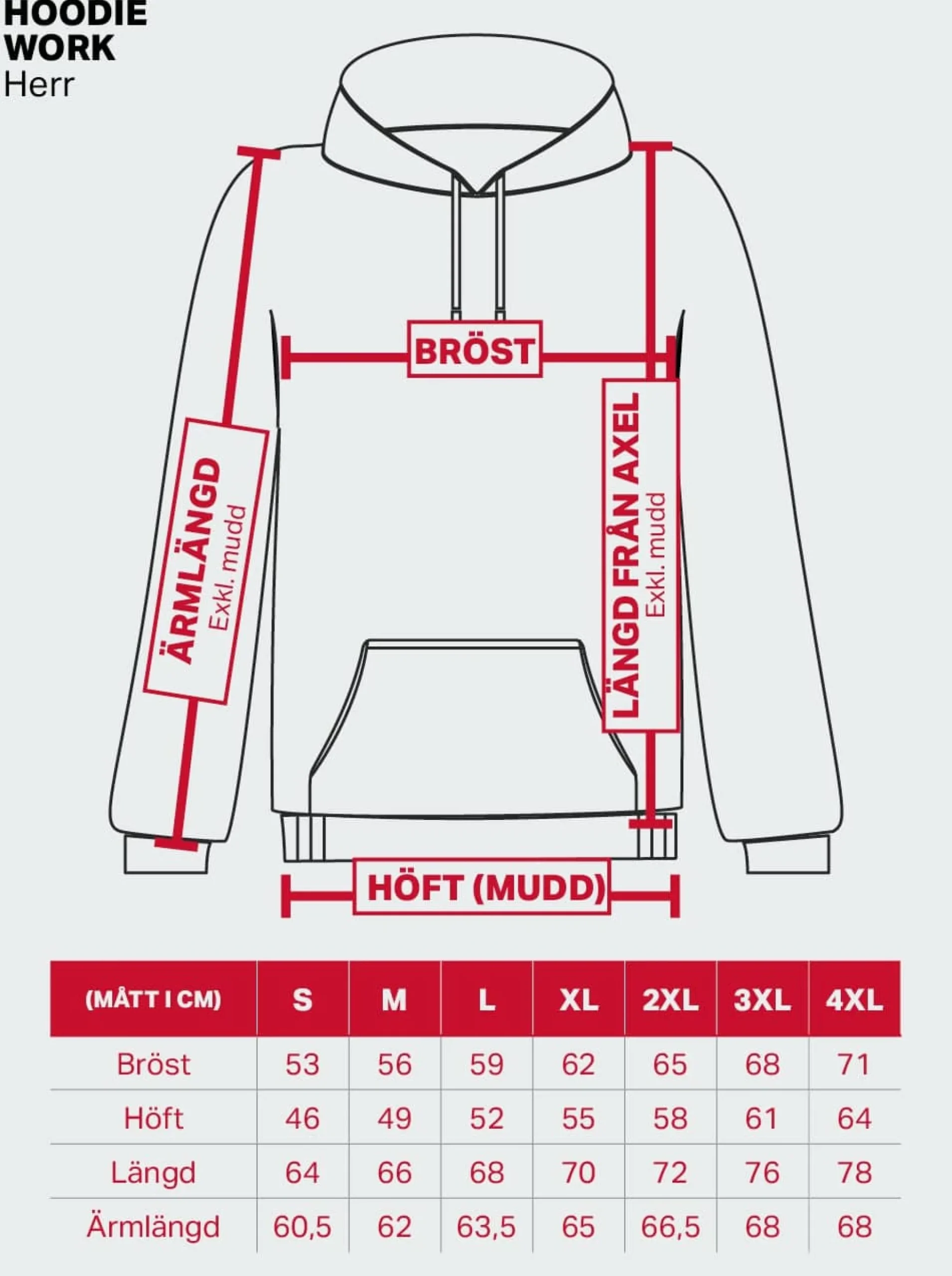 Hoodie Work Mens Black