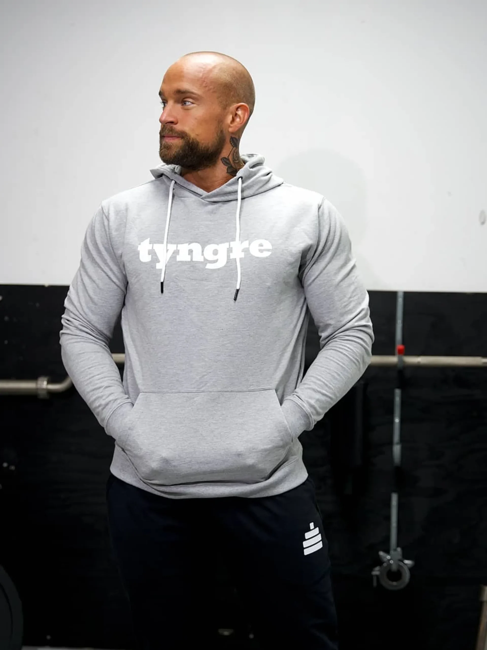 Hoodie Work Mens Light Grey