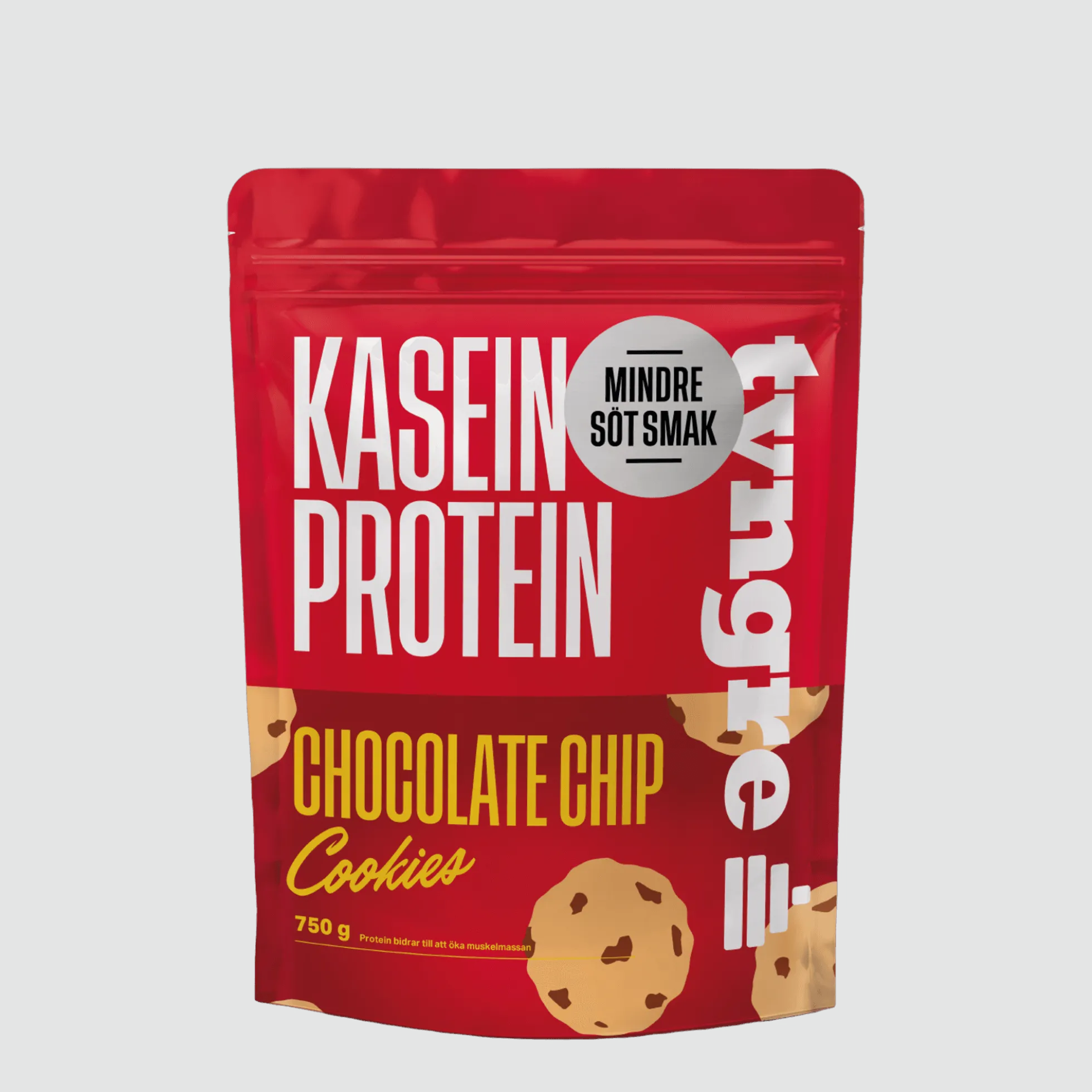 Kasein Chocolate Chip Cookies Mindre Söt Smak