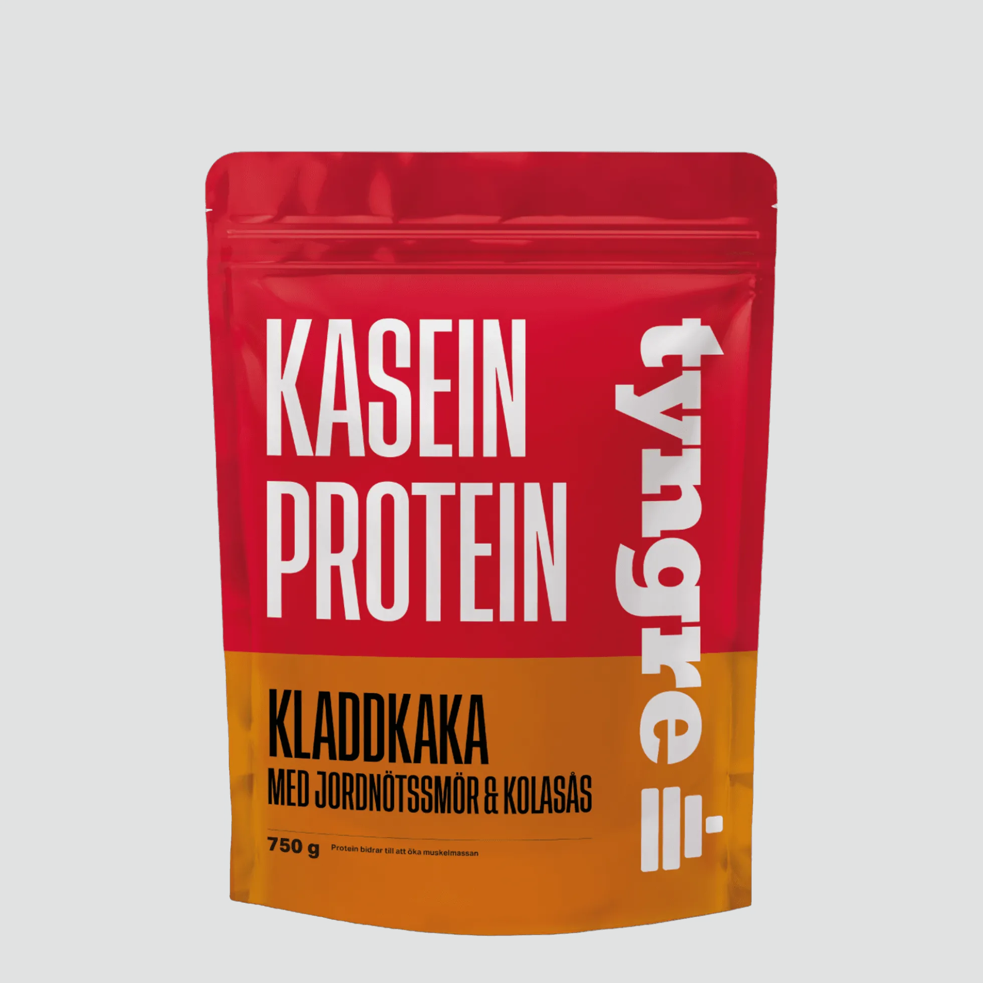 Kasein Kladdkaka med jordnötssmör och kolasås
