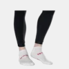 Low Socks White/Red