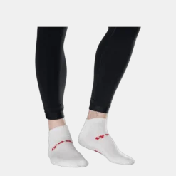 Low Socks White/Red