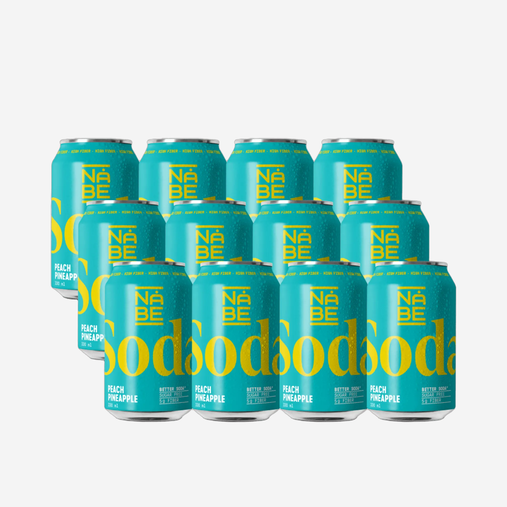 NÅBE Soda - Peach Pineapple 12-pack