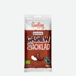 Smiling Cashew Mörk Choklad 45g 20-pack