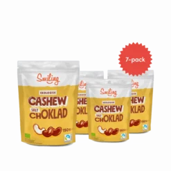 Smiling Cashew Salt Choklad 150g 7-pack
