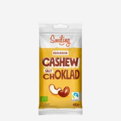 Smiling Cashew Salt Choklad 45g 20-pack