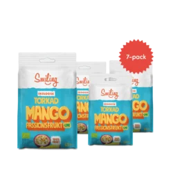 Smiling Torkad Mango/Passionsfrukt-Lime 7-pack