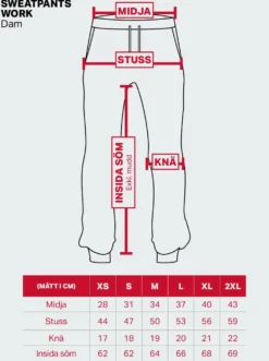 Sweatpants Work Womens Blue Melange