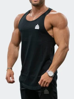 Tank Gains Mens Black