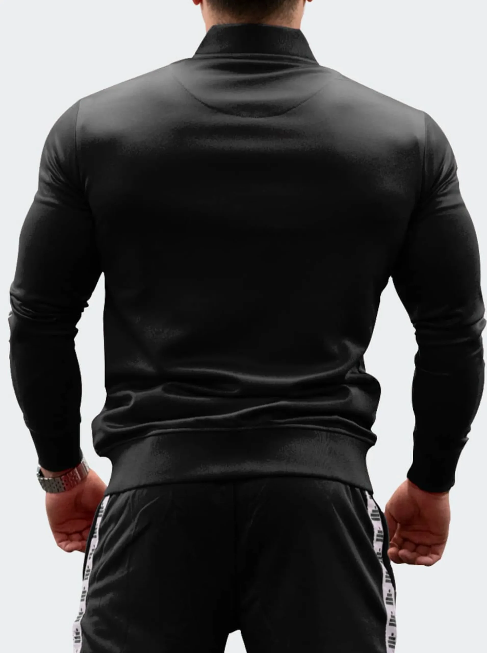 Tracksuit Jacket Mens Black