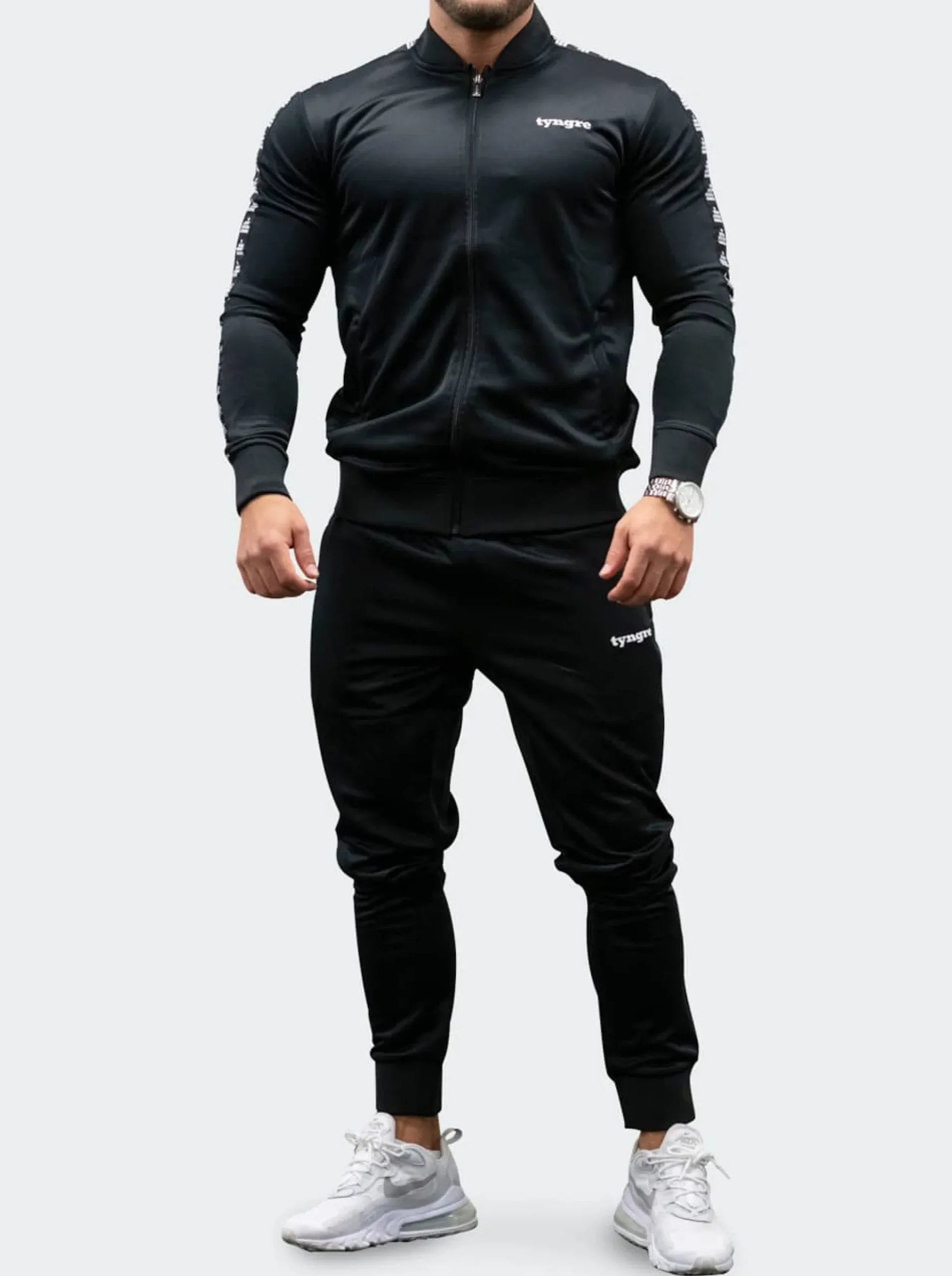 Tracksuit Jacket Mens Black