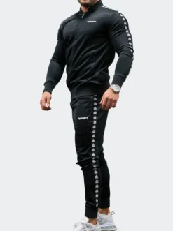 Tracksuit Jacket Mens Black
