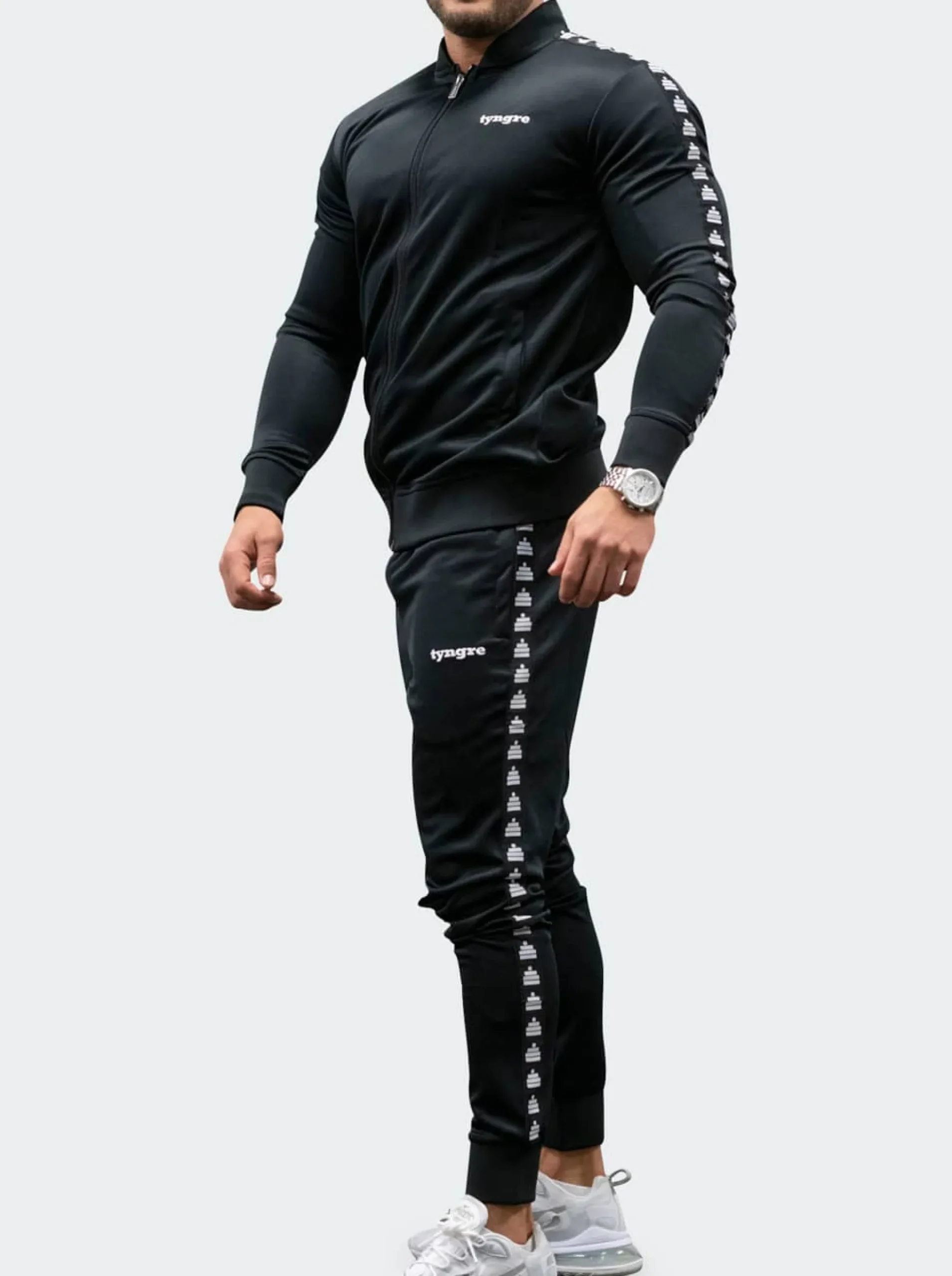 Tracksuit Jacket Mens Black