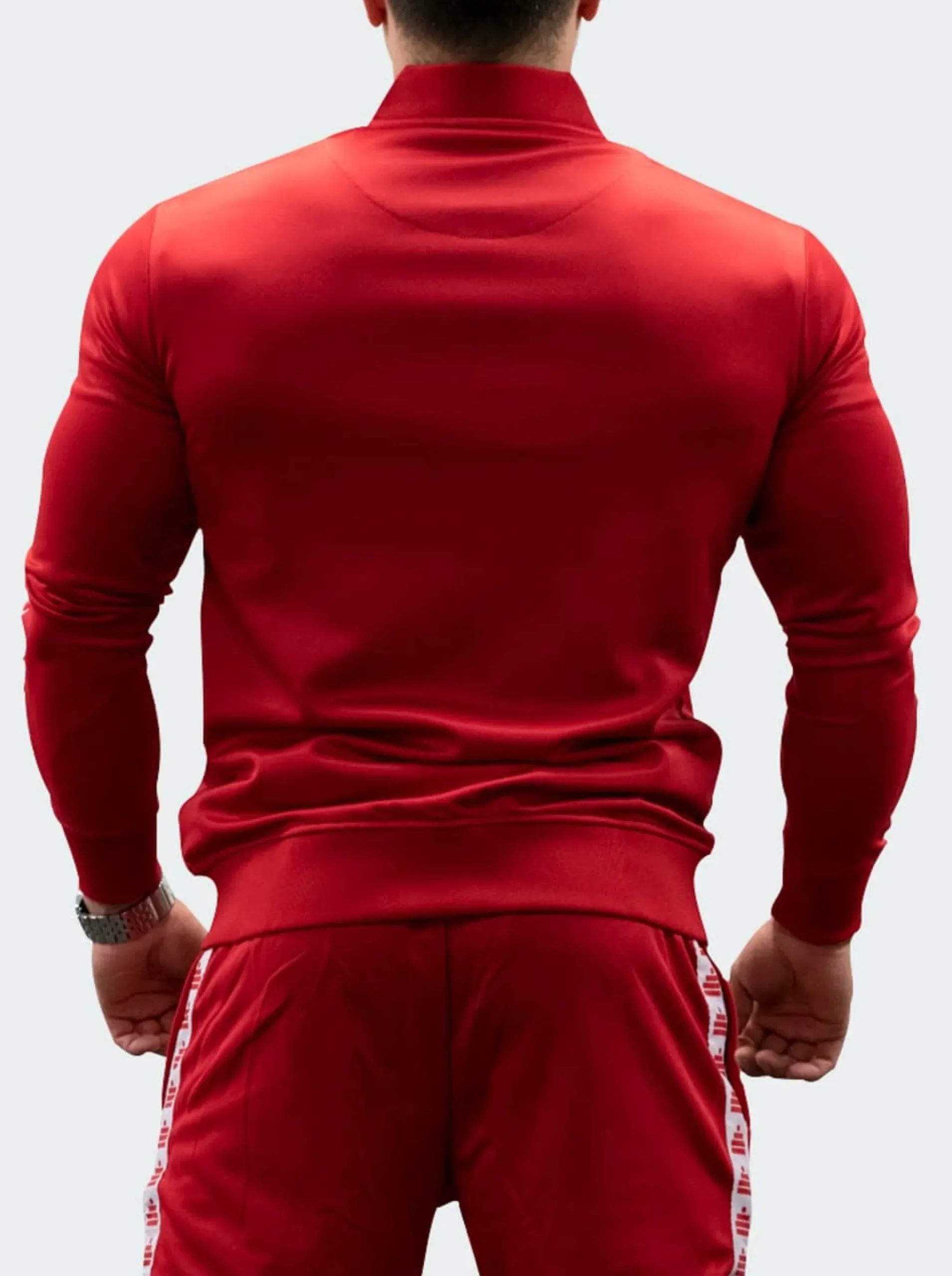 Tracksuit Jacket Mens Red