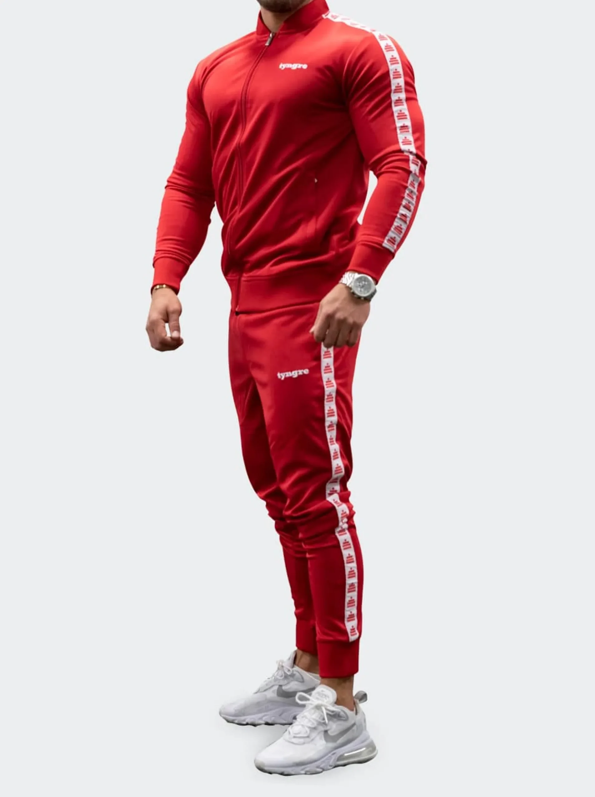 Tracksuit Jacket Mens Red