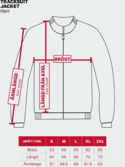 Tracksuit Jacket Mens Red