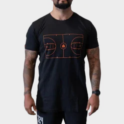 T-Shirt Basketball Mens Black