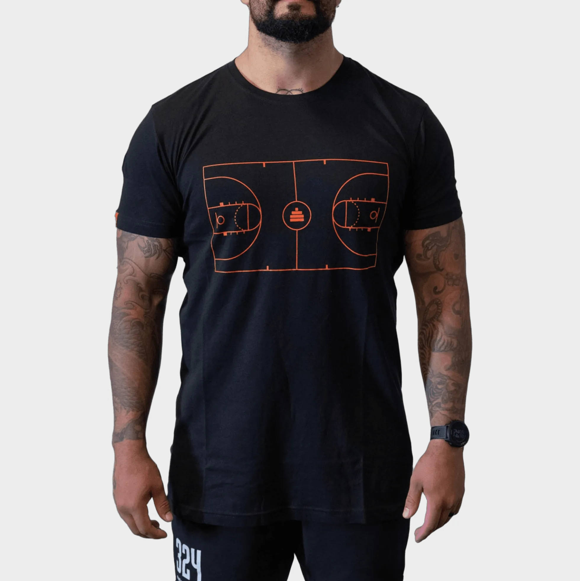 T-Shirt Basketball Mens Black
