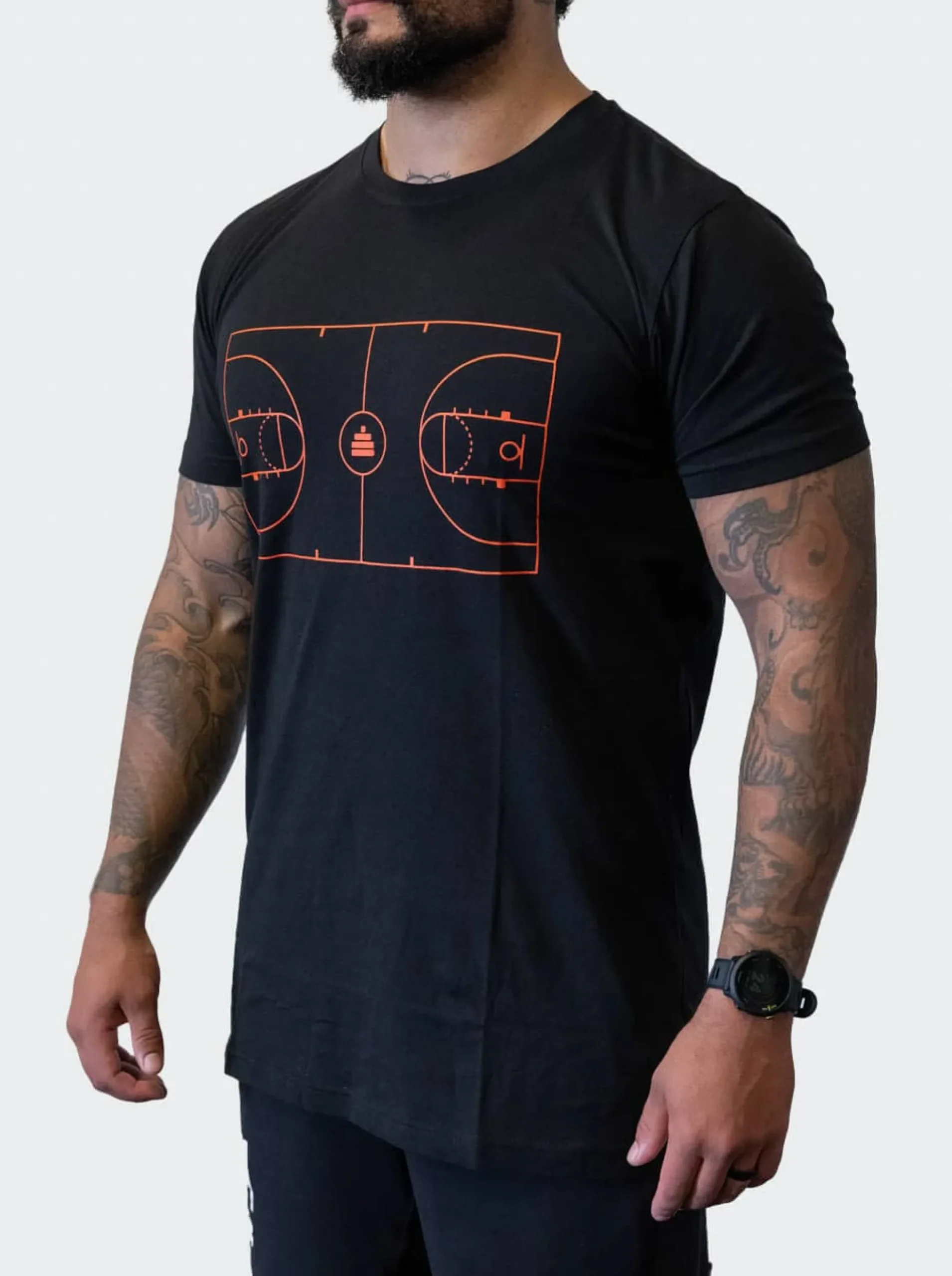 T-Shirt Basketball Mens Black
