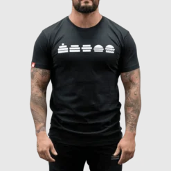 T-Shirt Burgers Mens Black