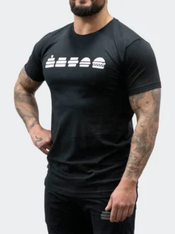 T-Shirt Burgers Mens Black