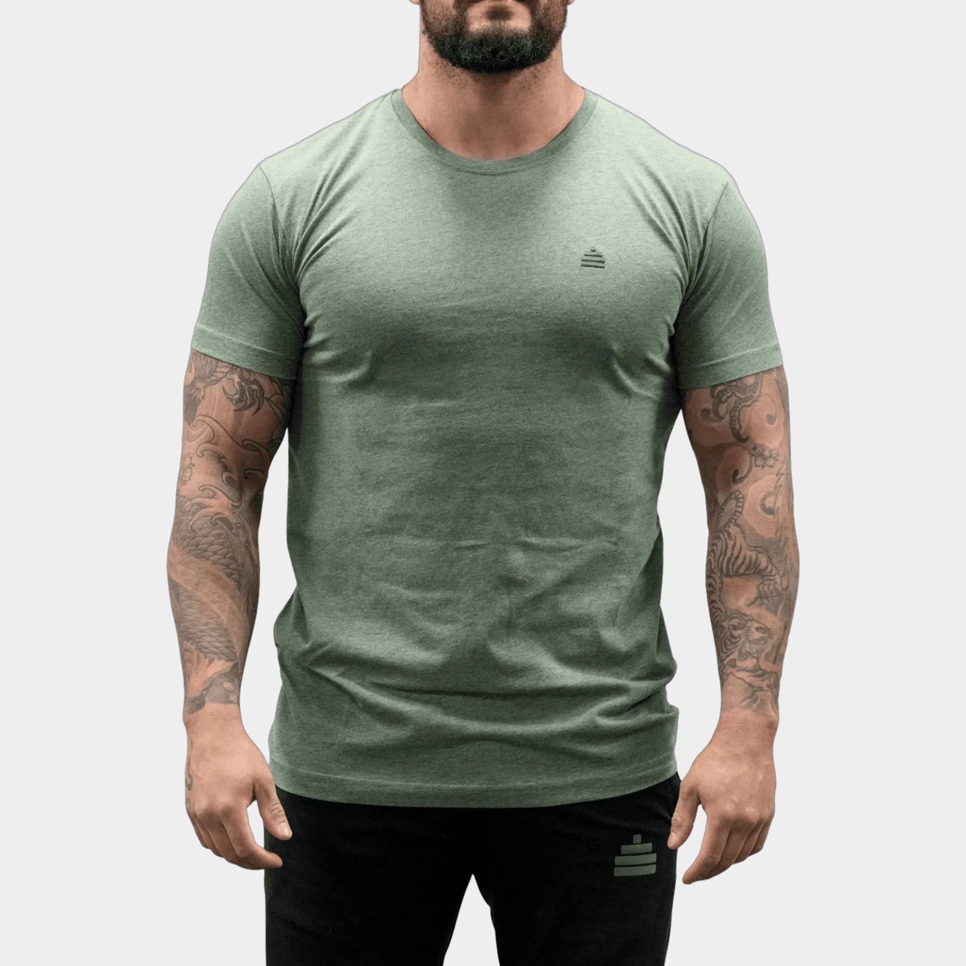 T-Shirt Discreet Mens Green