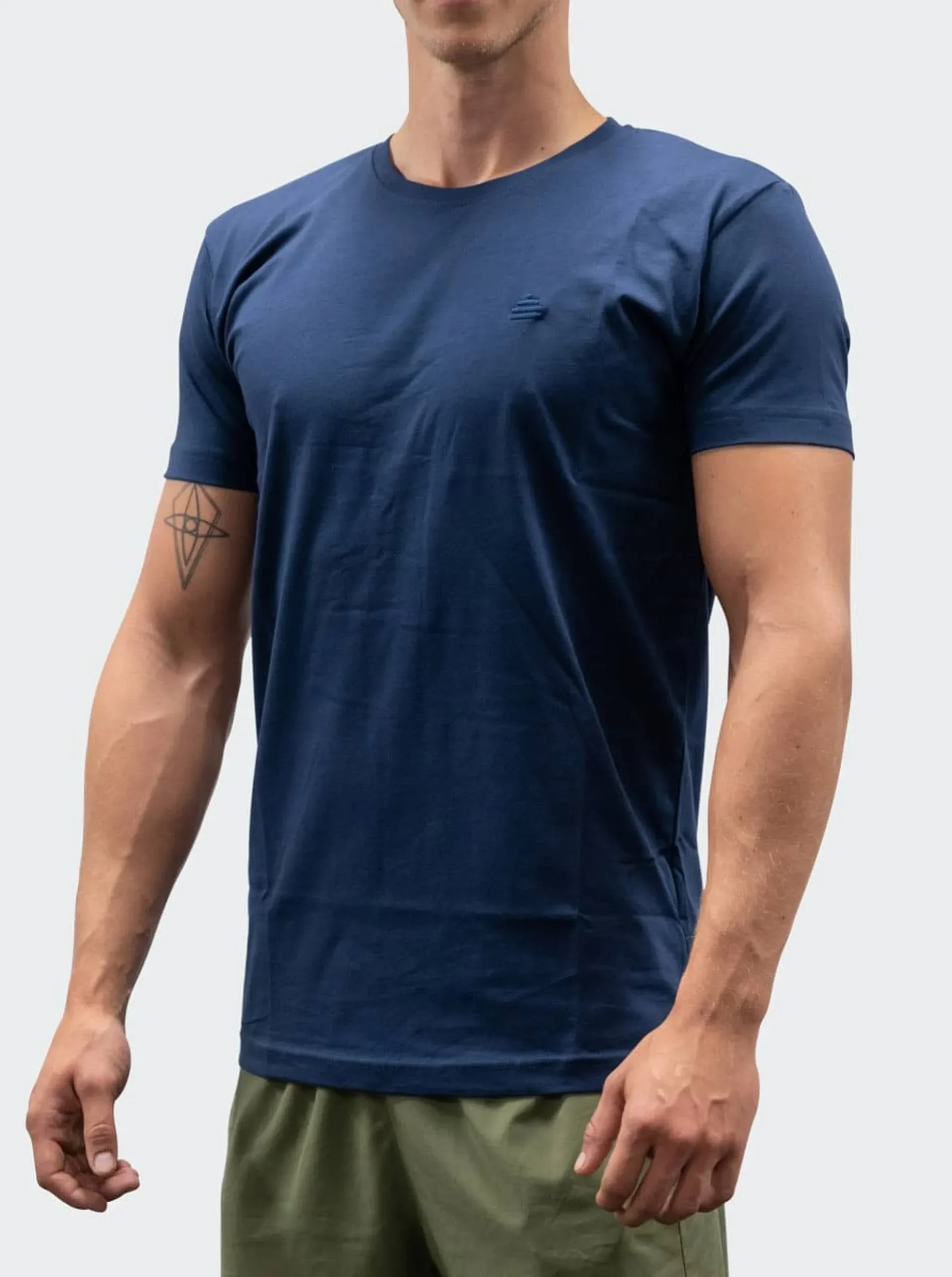 T-Shirt Discreet Mens Navy Blue