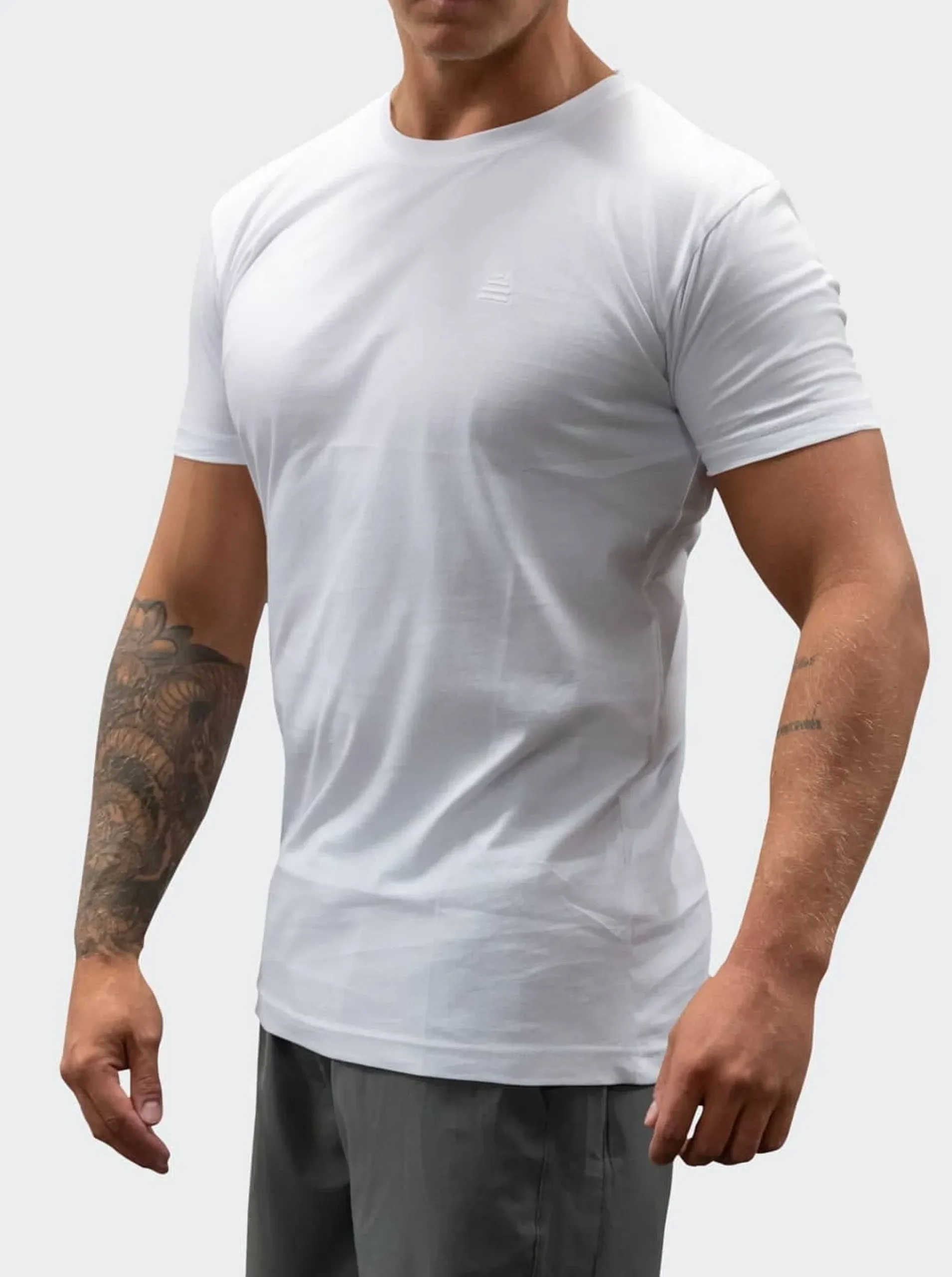 T-Shirt Discreet Mens White