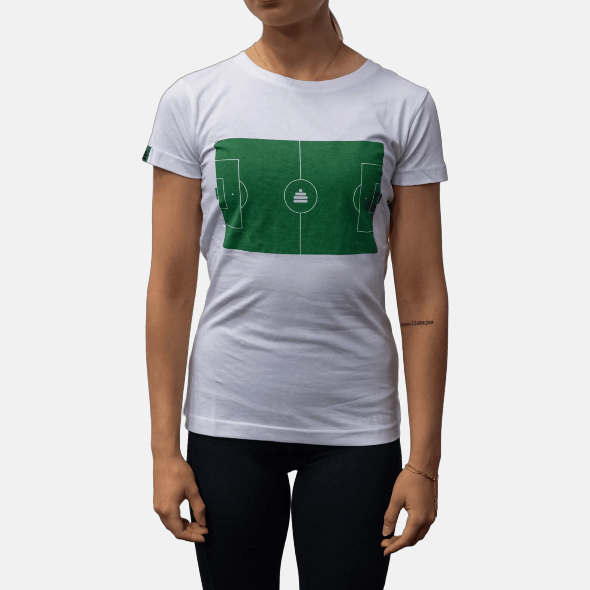 T-Shirt Football Womens White