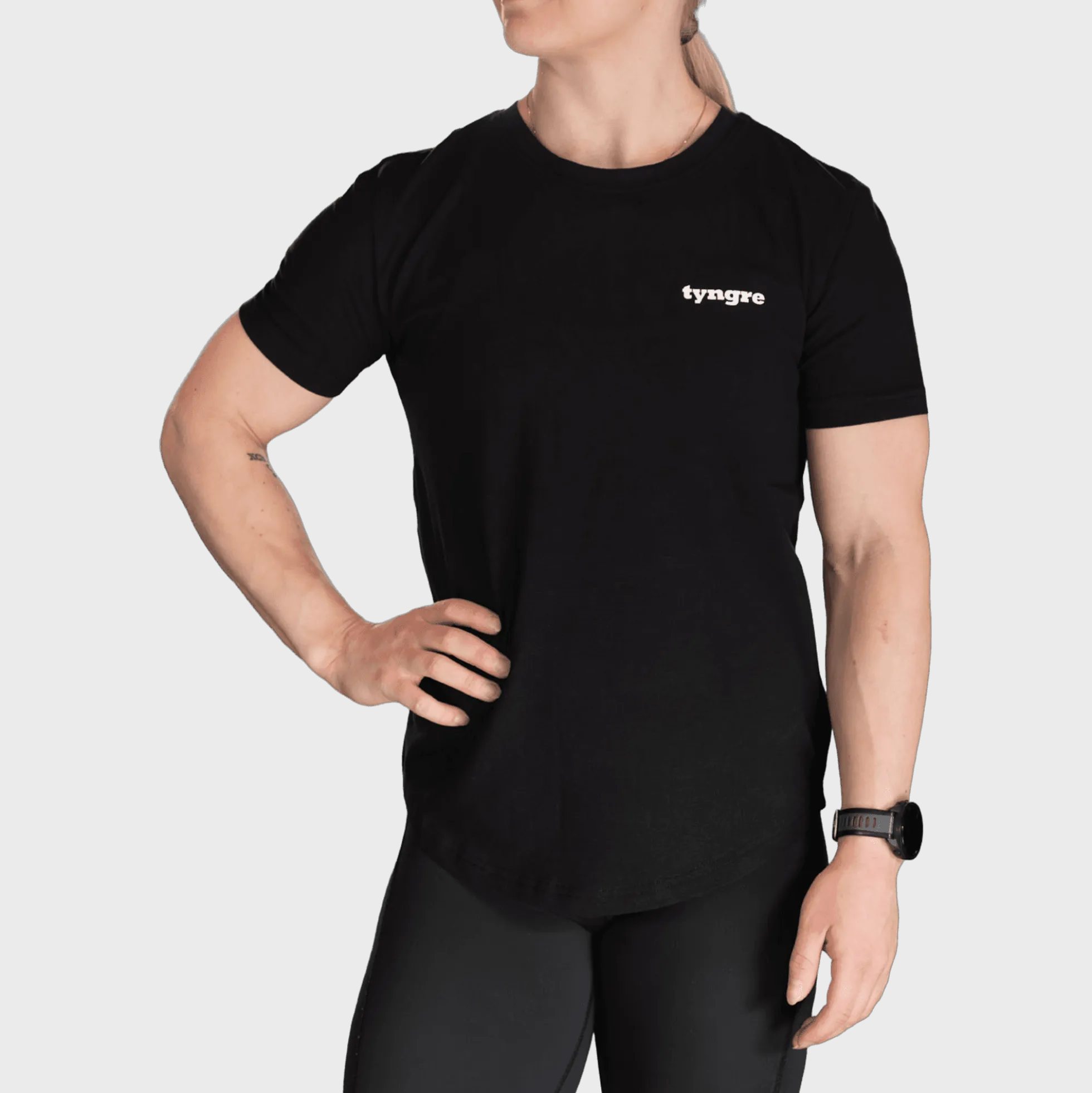 T-Shirt Logo Womens Black