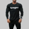 T-Shirt Long Sleeve Mens Black