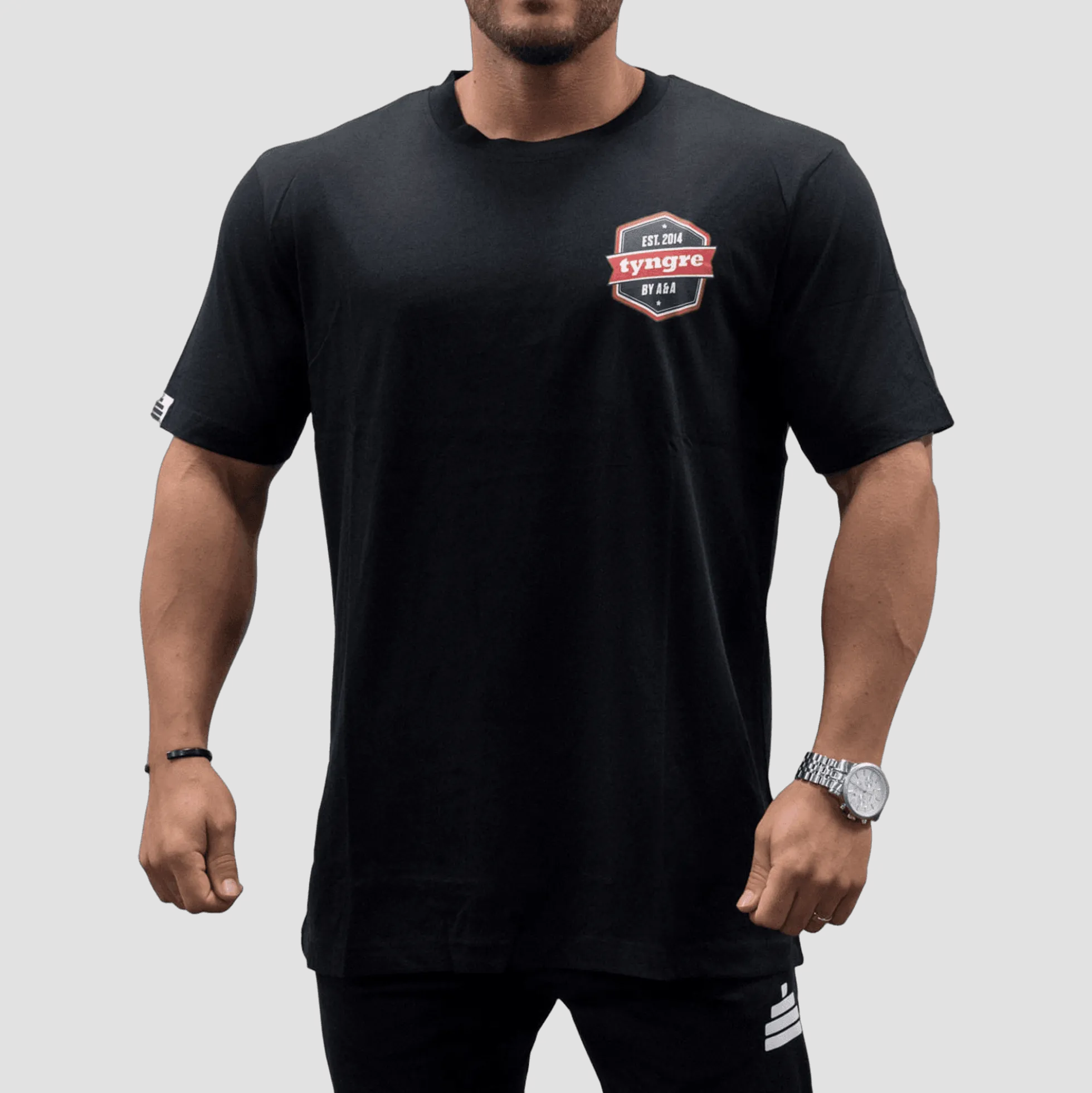T-Shirt Loose Fit A&A Mens Black