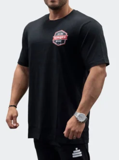 T-Shirt Loose Fit A&A Mens Black