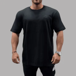 T-Shirt Loose Fit Discreet Mens Black