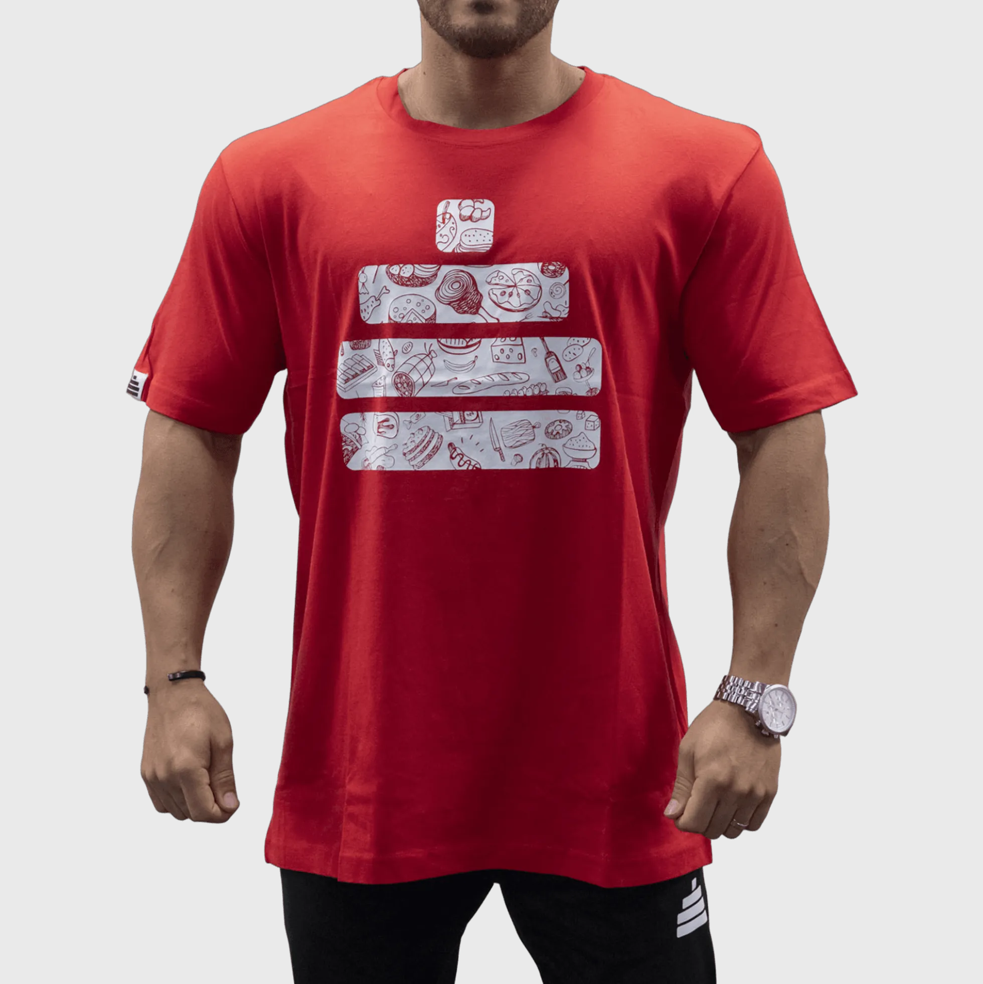 T-Shirt Loose Fit Food Mens Red