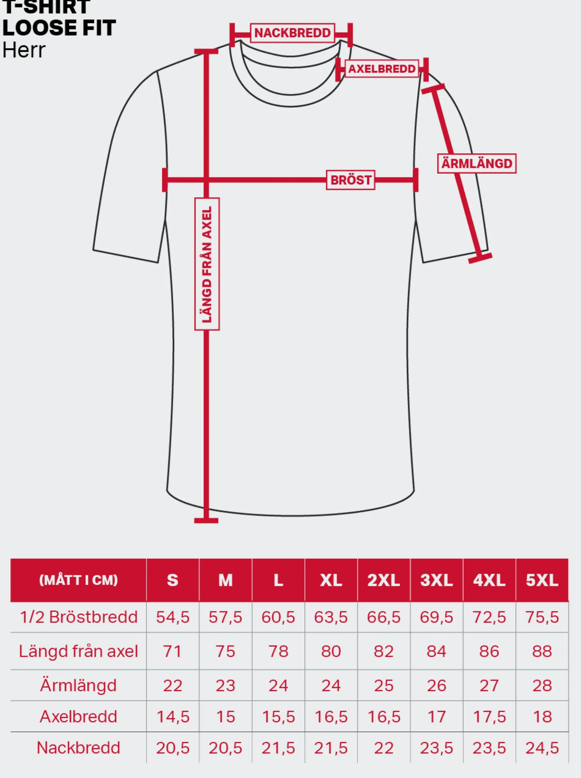 T-Shirt Loose Fit Food Mens Red