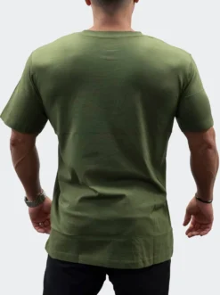 T-Shirt Loose Fit Logo Mens Army