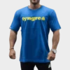 T-Shirt Loose Fit Logo Mens Blue/Yellow