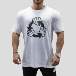 T-Shirt Loose Fit Repeat Mens White