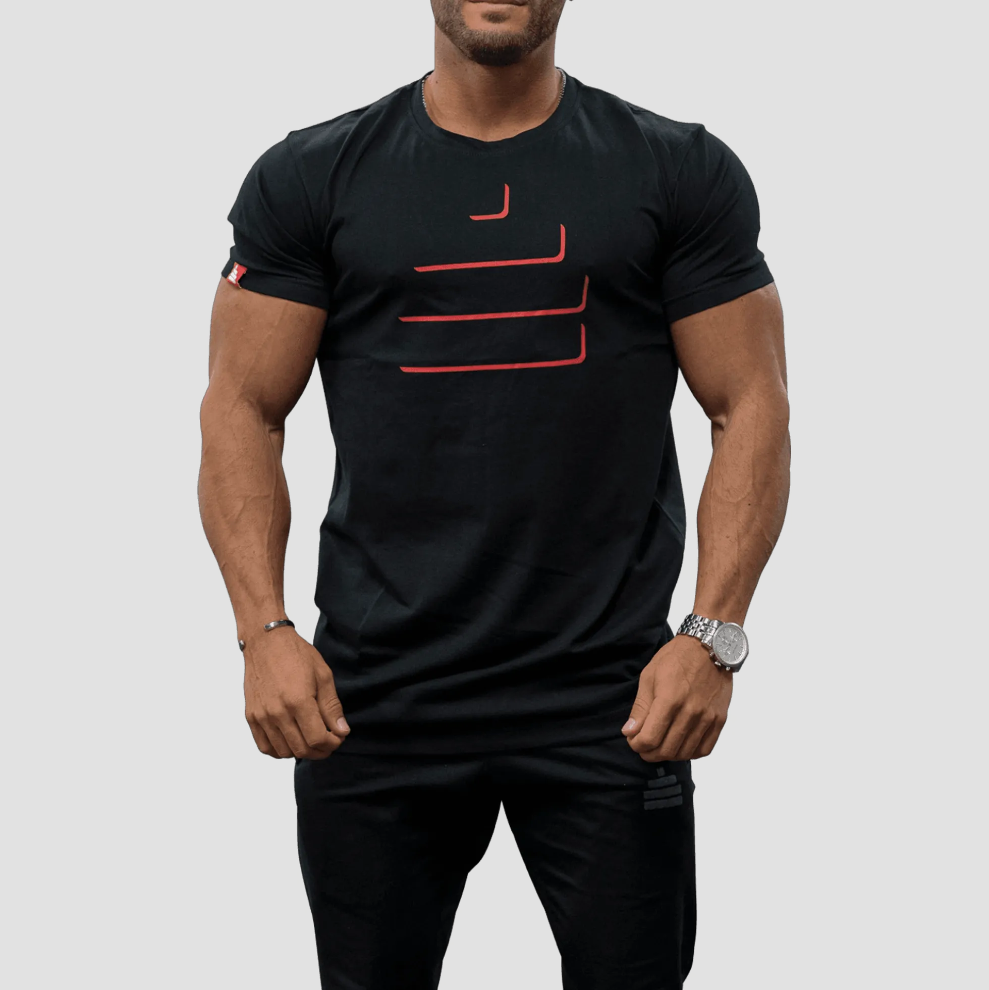 T-Shirt Silhouette Mens Black/Red