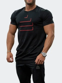 T-Shirt Silhouette Mens Black/Red
