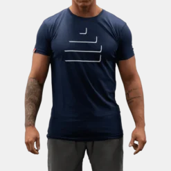 T-Shirt Silhouette Mens Navy/White