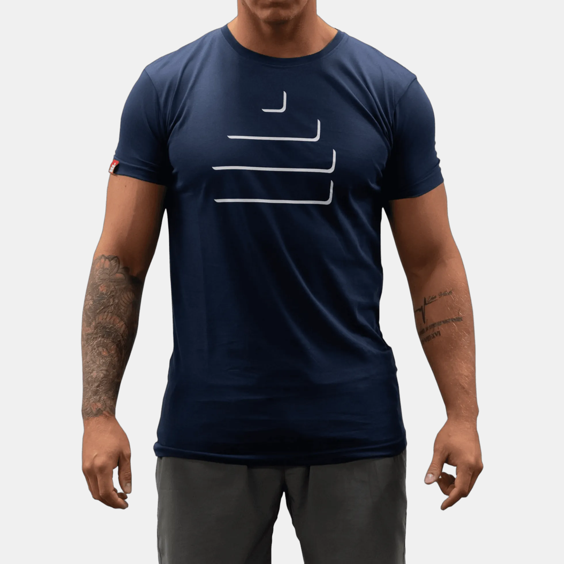 T-Shirt Silhouette Mens Navy/White