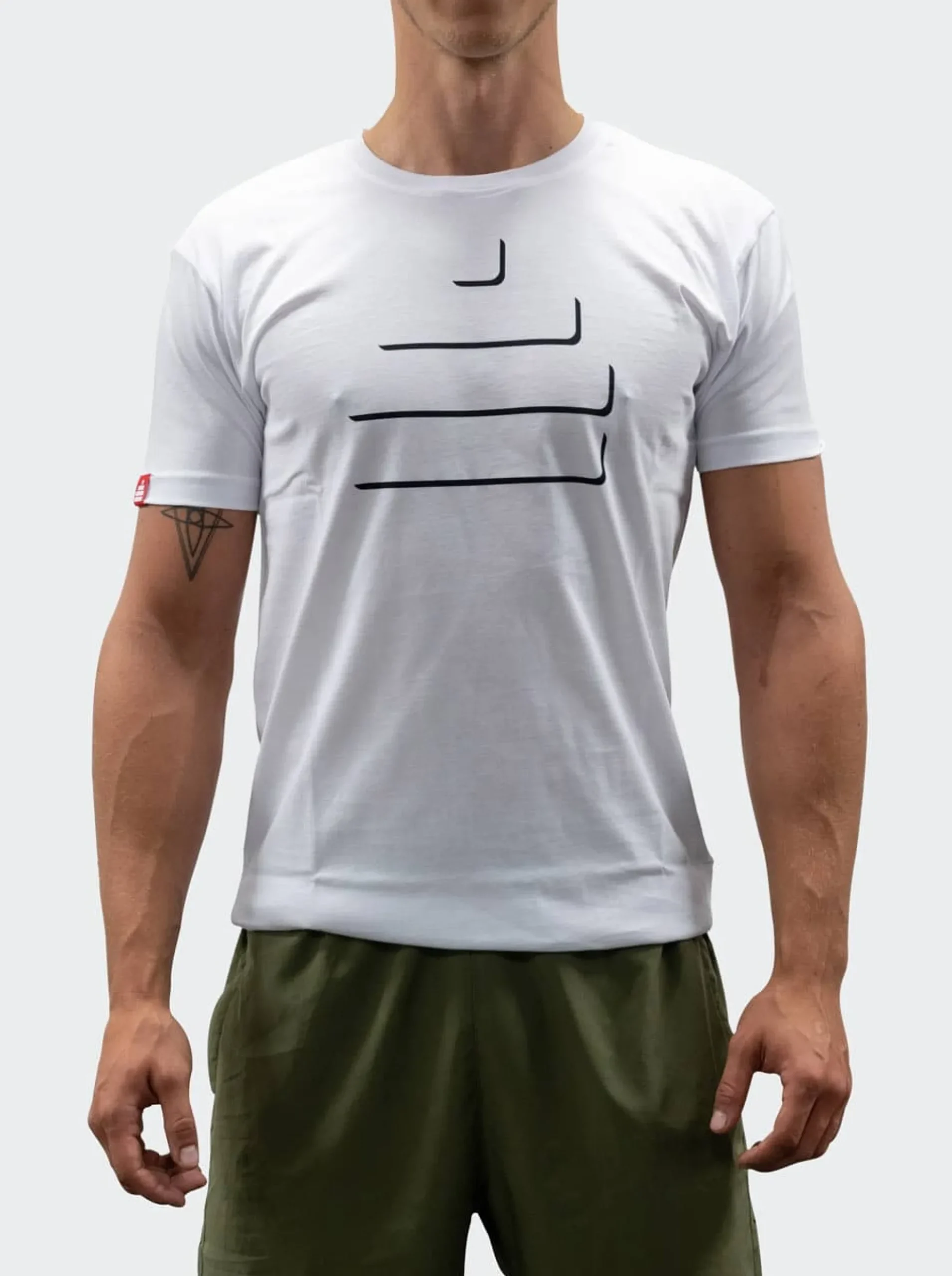 T-Shirt Silhouette Mens White/Black