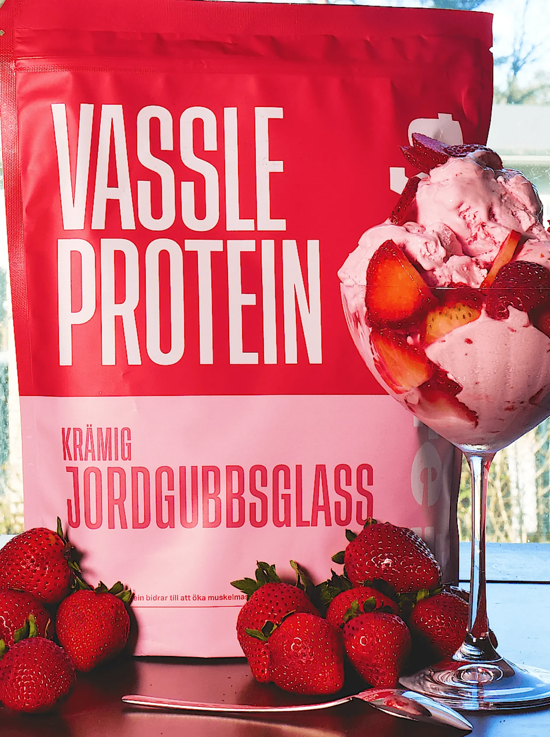 Vassle Krämig Jordgubbsglass