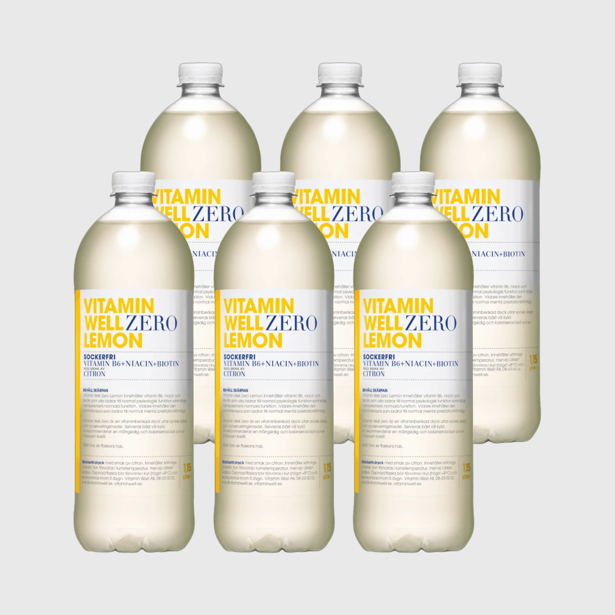 Vitamin Well Zero Lemon Family Size 6-pack